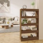 Bibliotecă/Separator cameră, stejar maro, 80x30x135 cm, PAL   GartenMobel Dekor