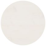 Blat de masă, alb, Ø50x2,5 cm, lemn masiv de pin GartenMobel Dekor