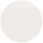 Blat de masă, alb, Ø90x2,5 cm, lemn masiv de pin GartenMobel Dekor