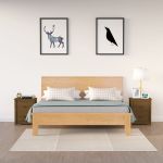 Noptiere, 2 buc, maro miere, 50x35x61,5 cm, lemn masiv de pin GartenMobel Dekor