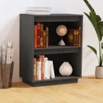 Dulap consolă, gri, 60x34x75 cm, lemn masiv de pin GartenMobel Dekor