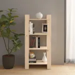 Bibliotecă/Separator cameră, 60x35x125 cm, lemn masiv de pin GartenMobel Dekor