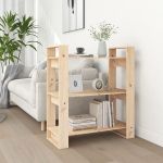 Bibliotecă/Separator cameră, 80x35x91 cm, lemn masiv de pin GartenMobel Dekor