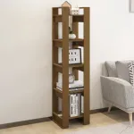Bibliotecă/Separator cameră, maro miere, 41x35x160 cm, lemn pin GartenMobel Dekor