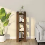 Bibliotecă/Separator cameră maro miere 41x35x125 cm lemn masiv GartenMobel Dekor