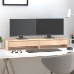 Suport pentru monitor, 100x27x15 cm, lemn masiv de pin GartenMobel Dekor