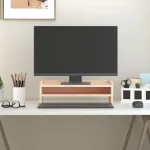 Suport pentru monitor, 50x24x16 cm, lemn masiv de pin GartenMobel Dekor