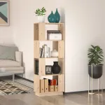 Bibliotecă/Separator cameră, 51x25x132 cm lemn masiv pin GartenMobel Dekor