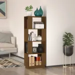 Bibliotecă/Separator cameră maro miere 51x25x132 cm lemn pin GartenMobel Dekor