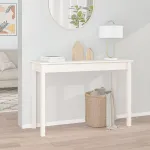 Masă consolă, alb, 110x40x75 cm, lemn masiv de pin GartenMobel Dekor