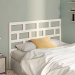 Tăblie de pat, alb, 166x4x100 cm, lemn masiv de pin GartenMobel Dekor