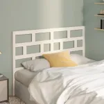 Tăblie de pat, alb, 166x4x100 cm, lemn masiv de pin GartenMobel Dekor