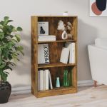 Bibliotecă, stejar fumuriu, 60x24x109 cm, lemn prelucrat GartenMobel Dekor