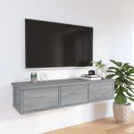 Dulap de perete, gri sonoma, 88x26x18,5 cm, lemn prelucrat GartenMobel Dekor
