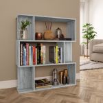Bibliotecă/Separator, sonoma gri, 80x24x96cm, lemn prelucrat GartenMobel Dekor