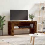 Comodă TV, stejar fumuriu, 80x40x40 cm, lemn prelucrat GartenMobel Dekor