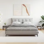 Noptiere, 2 buc., gri sonoma, 40x30x30 cm, lemn prelucrat GartenMobel Dekor