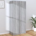 Șifonier, gri sonoma, 90x52x200 cm, lemn prelucrat GartenMobel Dekor