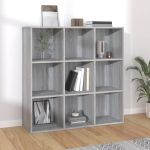 Bibliotecă, gri sonoma, 98x29x97,5 cm GartenMobel Dekor