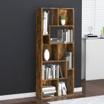 Bibliotecă, stejar fumuriu, 67x24x161 cm, lemn prelucrat GartenMobel Dekor