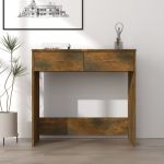 Birou, stejar fumuriu, 80x40x75 cm, lemn prelucrat GartenMobel Dekor