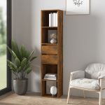 Bibliotecă, stejar fumuriu, 36x30x171 cm, lemn prelucrat GartenMobel Dekor