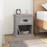 Noptiere, 2 buc., gri sonoma, 39x39x47,5 cm, lemn prelucrat GartenMobel Dekor