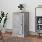 Servantă, gri beton, 37,5x35,5x67,5 cm, lemn prelucrat GartenMobel Dekor