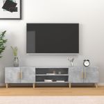 Comodă TV, gri beton, 180x31,5x40 cm, lemn prelucrat GartenMobel Dekor
