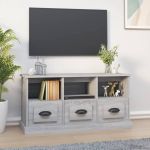 Comodă TV, gri sonoma, 100x35x50 cm, lemn prelucrat GartenMobel Dekor