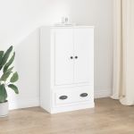 Dulap înalt, alb, 60x35,5x103,5 cm, lemn prelucrat GartenMobel Dekor