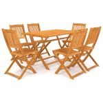 Set mobilier de grădină pliabil, 7 piese, lemn masiv acacia GartenMobel Dekor