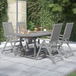 Set mobilier de grădină, 5 piese, lemn masiv de acacia GartenMobel Dekor