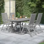 Set mobilier de grădină, 5 piese, lemn masiv de acacia GartenMobel Dekor