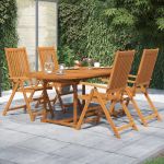 Set mobilier de grădină, 5 piese, lemn masiv de acacia GartenMobel Dekor