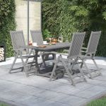Set mobilier de grădină, 5 piese, lemn masiv de acacia GartenMobel Dekor