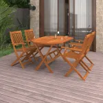 Set mobilier de grădină, 5 piese, lemn masiv de acacia GartenMobel Dekor