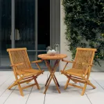 Set mobilier grădină, 3 piese, lemn masiv de tec GartenMobel Dekor