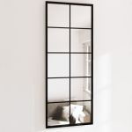 Oglinzi de perete, 2 buc., negru, 100x40 cm, metal GartenMobel Dekor