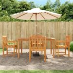 Set mobilier de grădină, 5 piese, lemn masiv de acacia GartenMobel Dekor