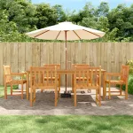 Set mobilier de grădină, 7 piese, lemn masiv de acacia GartenMobel Dekor