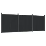 Panouri pentru gard, gri, 526x186 cm, WPC GartenMobel Dekor