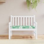 Pernă pentru bancă, model frunze, 100x50x7 cm, textil oxford GartenMobel Dekor
