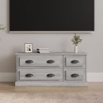 Comodă TV, gri sonoma, 100x35,5x45 cm, lemn prelucrat GartenMobel Dekor