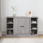 Servantă, gri sonoma, 100x35,5x60 cm, lemn compozit GartenMobel Dekor
