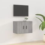 Dulap TV montat pe perete, gri sonoma, 57x34,5x40 cm GartenMobel Dekor