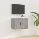 Dulap TV montat pe perete, gri sonoma, 57x34,5x40 cm GartenMobel Dekor