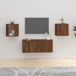 Dulapuri TV montate pe perete 2 buc. stejar maro 40x34,5x40 cm GartenMobel Dekor