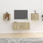 Dulapuri TV montate pe perete 2 buc stejar sonoma 40x34,5x40 cm GartenMobel Dekor