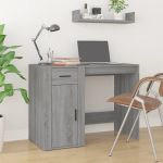 Birou, gri sonoma, 100x49x75 cm, lemn prelucrat GartenMobel Dekor